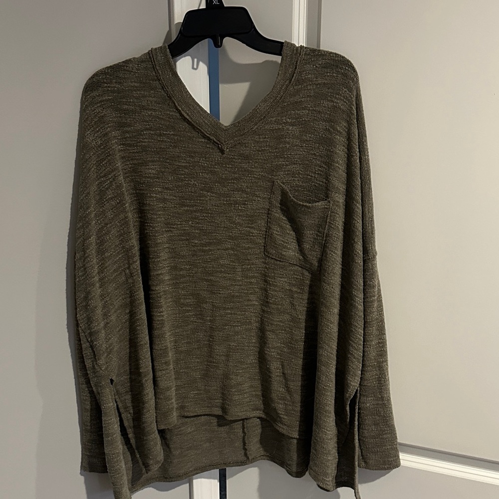 Cherish Olive Long Sleeve Top